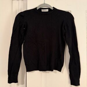Bershka Men's Black Crewneck Sweater